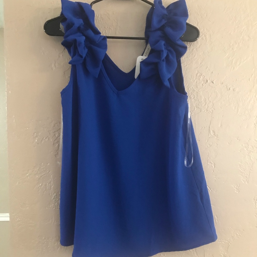 Royal blue dressy tank